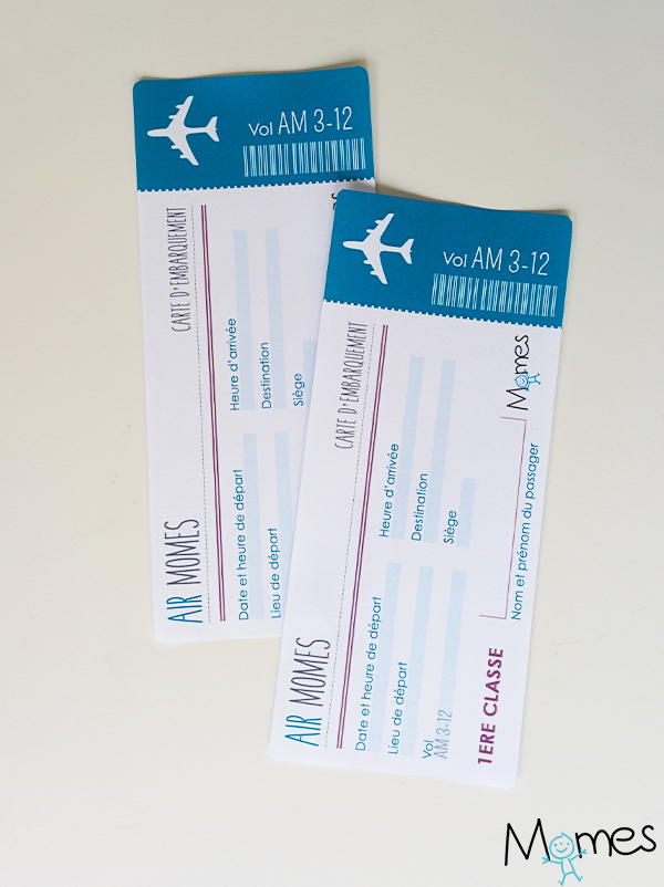 Faux Billet D'avion Vierge à Imprimer Gratuit
